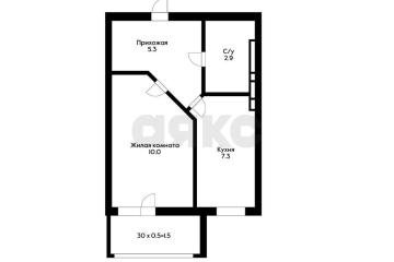 Фото №1: 1-комнатная квартира 25 м² - Южный, ул. Войсковая, 8/1