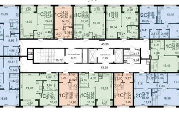 Фото №4: 2-комнатная квартира 55 м² - Тула, мкр. экополис Дыши, ул. Венёвское шоссе, 49