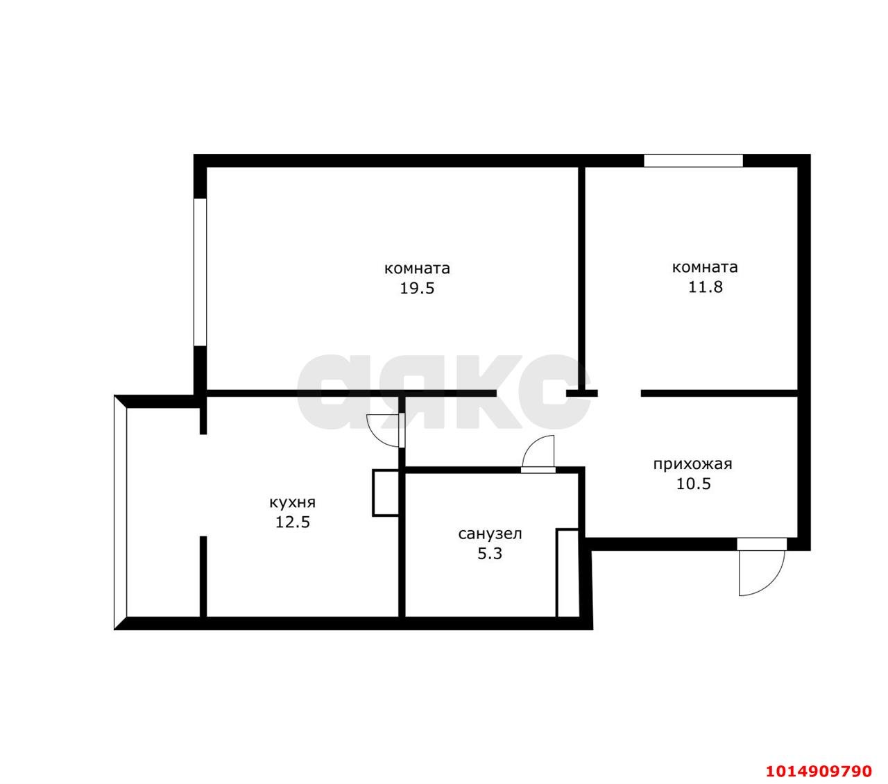 Фото №10: 2-комнатная квартира 56 м² - Краснодар, Восточно-Кругликовский, ул. Черкасская, 64