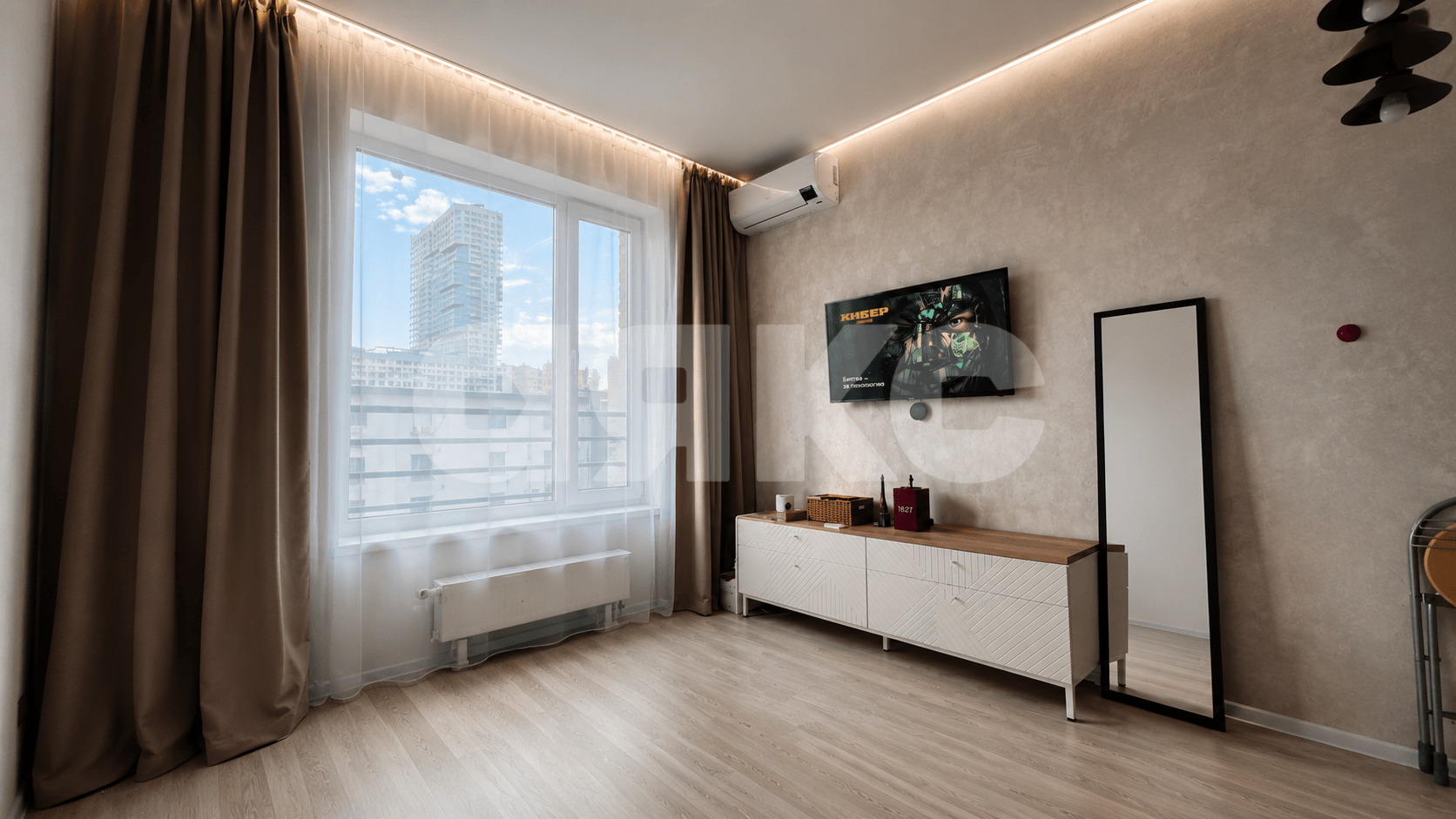 Фото №2: 1-комнатная квартира <span class="whitespace-nowrap">40 м²</span>, <span class="whitespace-nowrap">2/19 эт.</span> - Москва, Хорошёво-Мнёвники, мкр. ЖК Фридом, ул. Шелепихинская набережная, 42к1