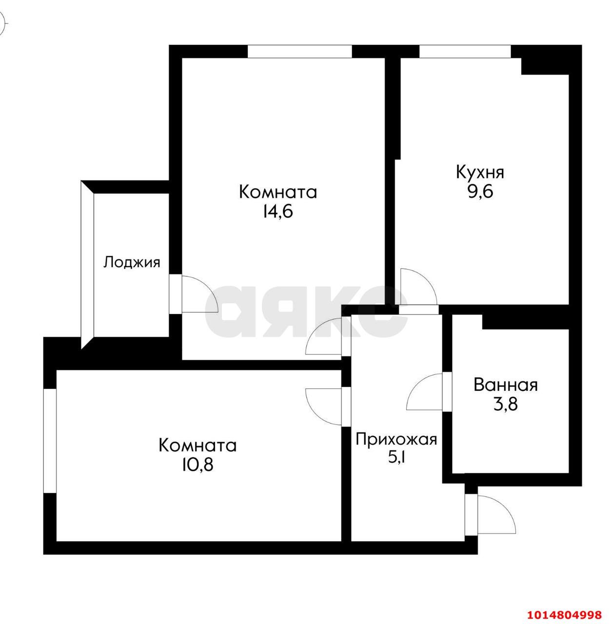 Фото №15: 2-комнатная квартира 47 м² - Краснодар, имени Н.И. Вавилова, ул. Вавилова, 20
