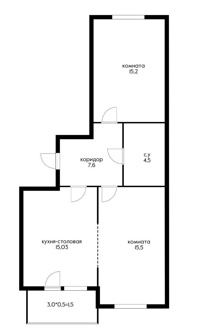 Фото №2: 2-комнатная квартира 63 м² - Краснодар, Прикубанский внутригородской округ, мкр. жилой комплекс Новелла, ул. Питерская, 40