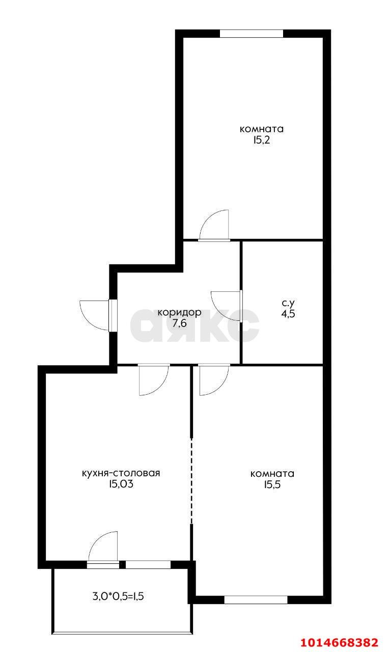 Фото №2: 2-комнатная квартира 63 м² - Краснодар, жилой комплекс Новелла, ул. Питерская, 40