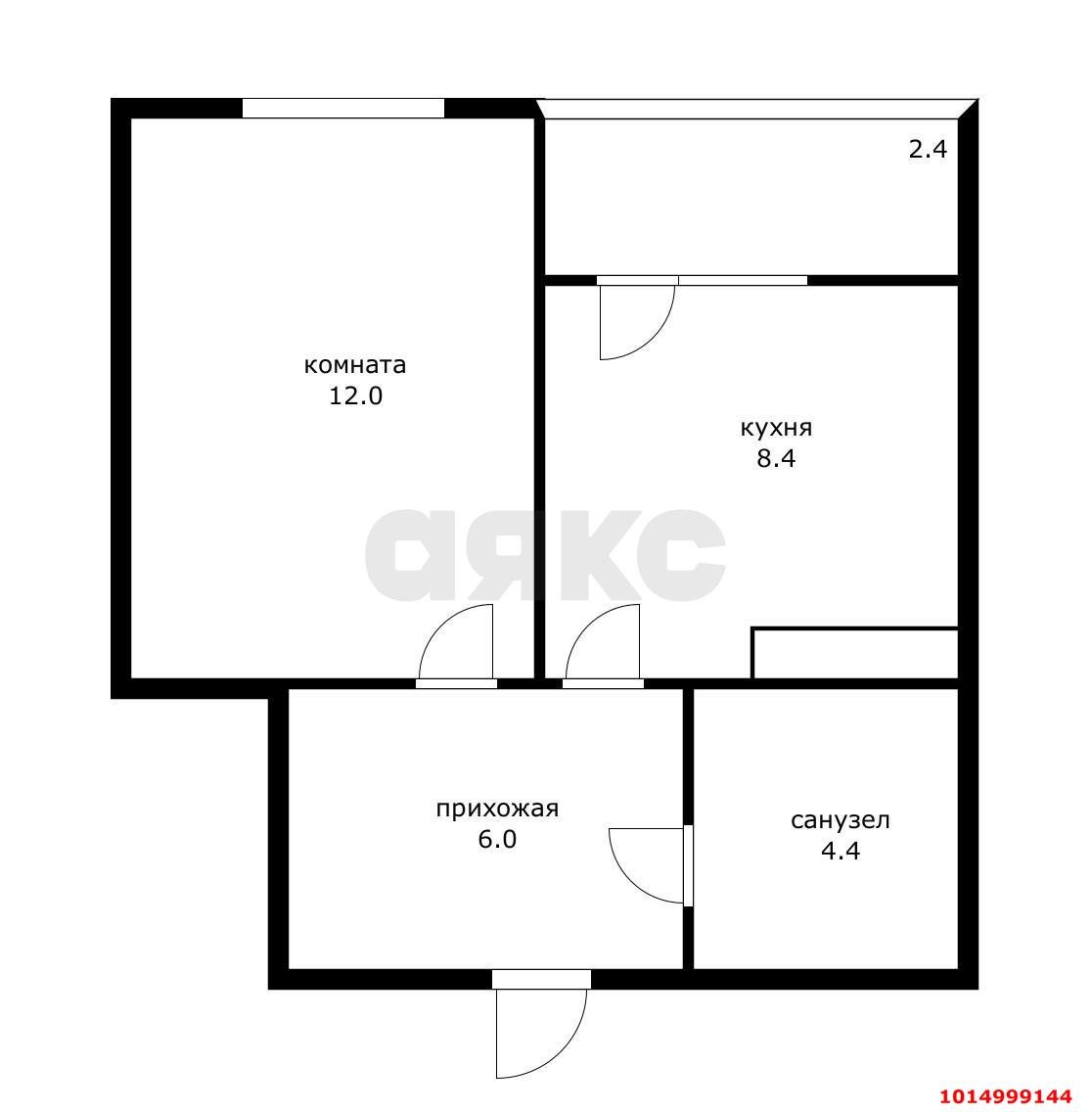 Фото №18: 1-комнатная квартира 30 м² - Краснодар, жилой комплекс Фонтаны, ул. Воронежская, 47/10