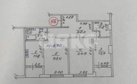Фото №5: 3-комнатная квартира 109 м² - Мариуполь, Жовтневый, ул. Бахчиванджи, 27А