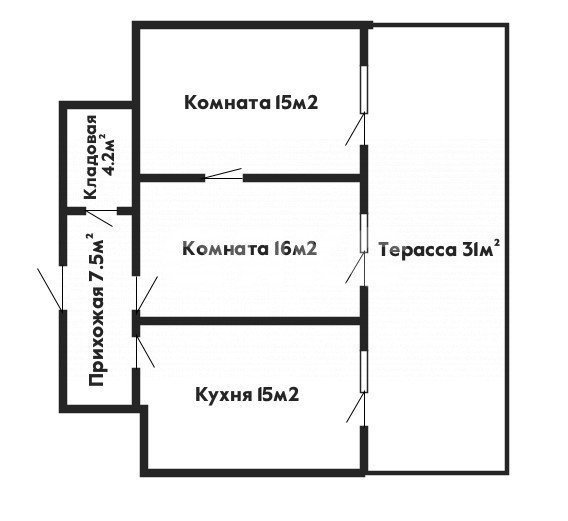 Фото №15: 2-комнатная квартира 90 м² - Геленджик, ул. Мира, 44лит4
