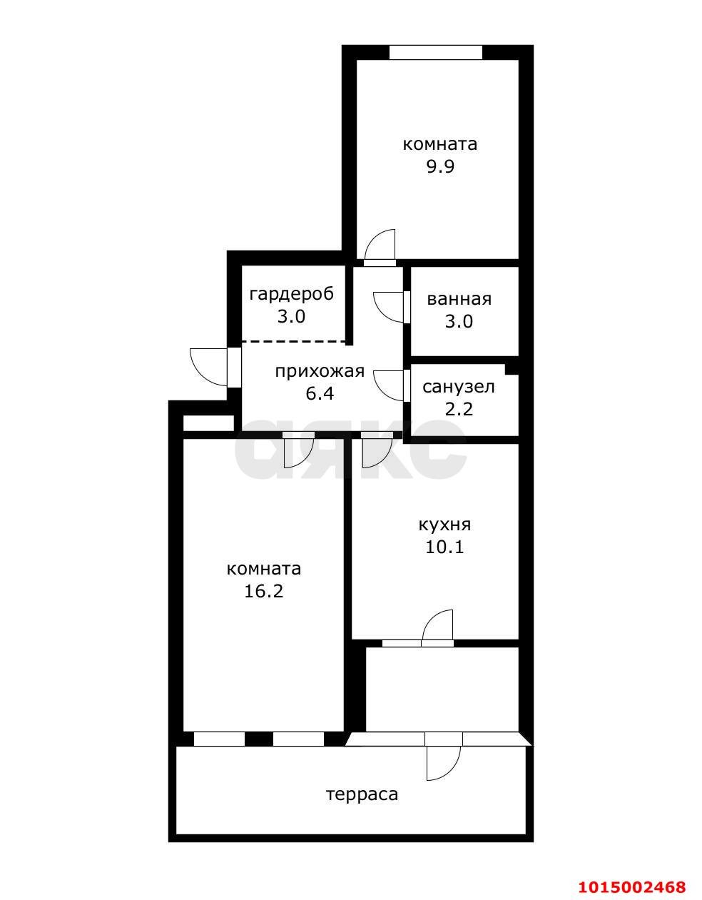Фото №17: 2-комнатная квартира 50 м² - Краснодар, жилой комплекс Спортивная Деревня, ул. имени Генерала Корнилова, 12