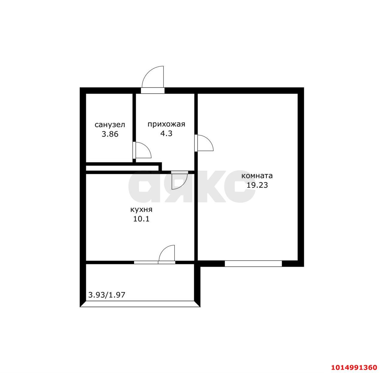 Фото №16: 1-комнатная квартира 41 м² - Краснодар, Восточно-Кругликовский, ул. Героев-Разведчиков, 19/2