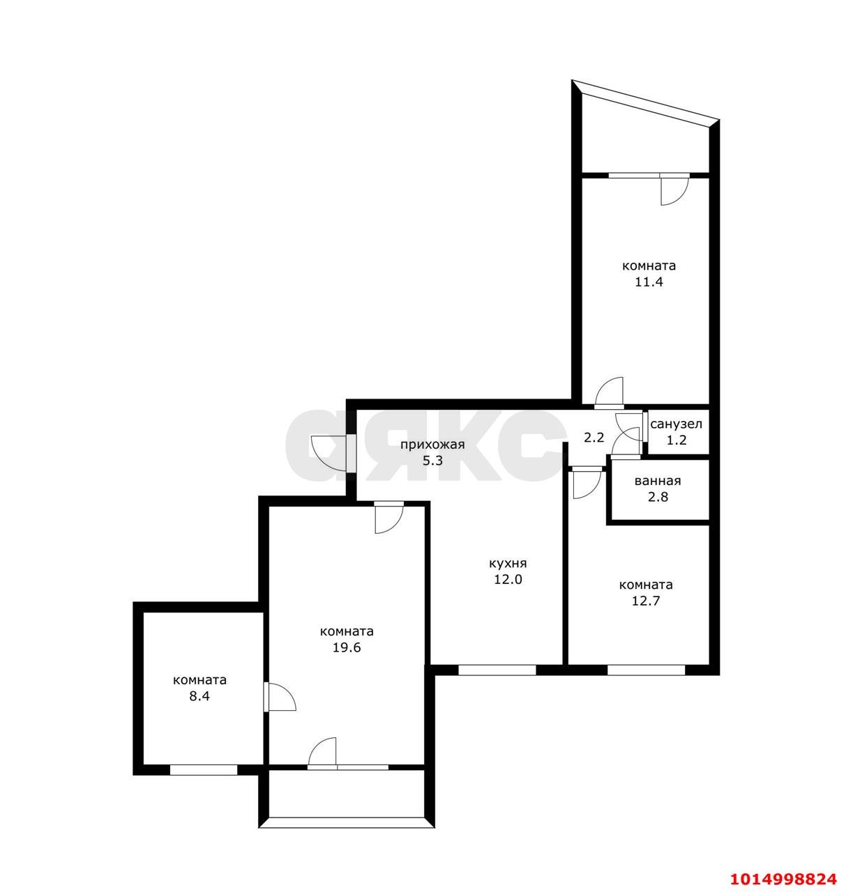 Фото №14: 4-комнатная квартира 82 м² - Краснодар, Комсомольский, ул. Сормовская, 116