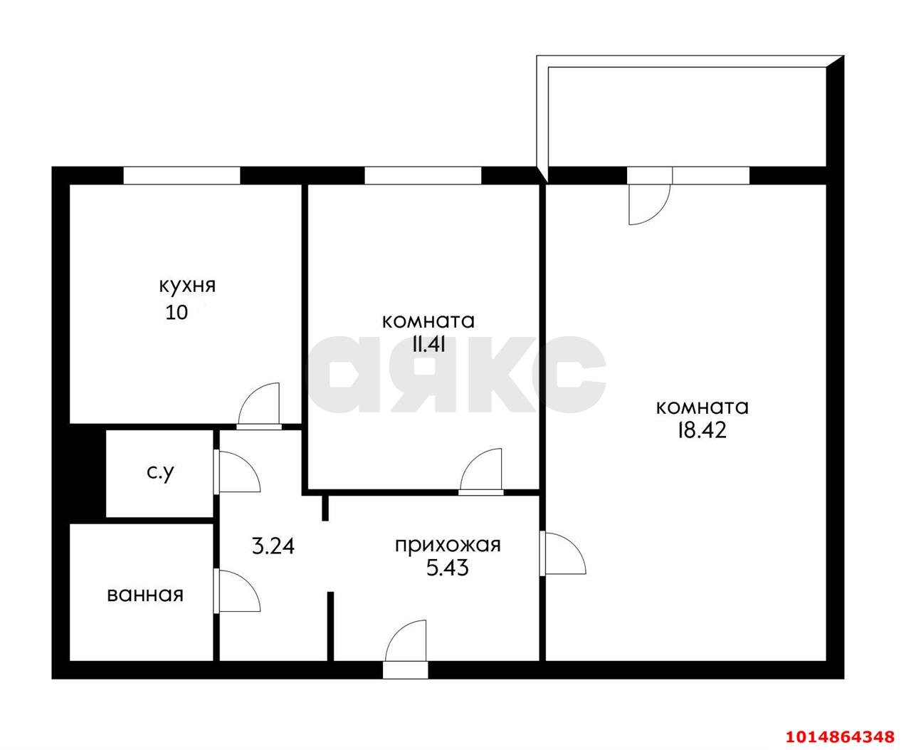 Фото №15: 2-комнатная квартира 60 м² - Краснодар, Юбилейный, ул. Рождественская набережная, 33
