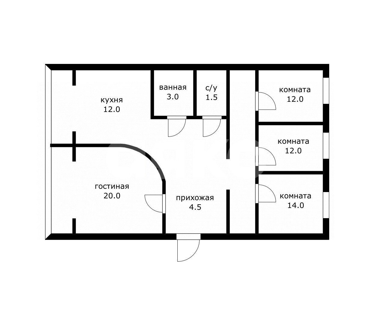 Фото №9: 4-комнатная квартира 81 м² - Дагомыс, Лазаревский, ул. Армавирская, 120
