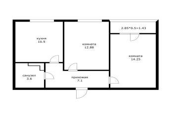 Фото №1: 2-комнатная квартира 48 м² - Краснодар, мкр. Карасунский внутригородской округ, ул. Владимира Жириновского, 1