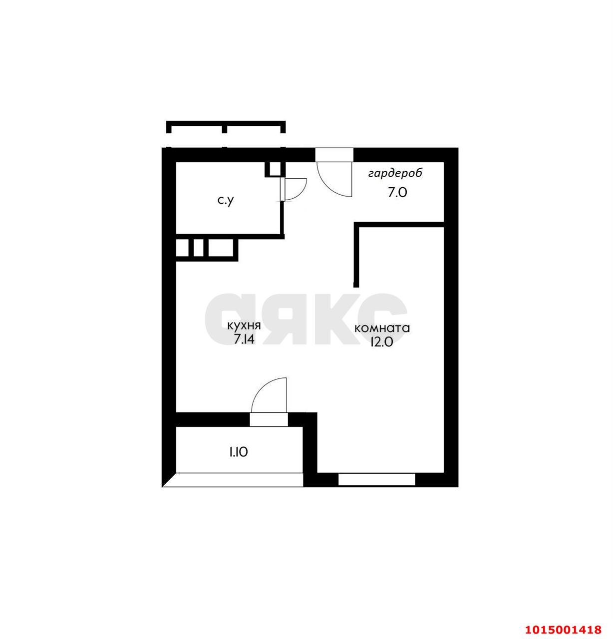 Фото №8: Студия 32 м² - Краснодар, жилой комплекс Фонтаны, ул. Воронежская, 47Д