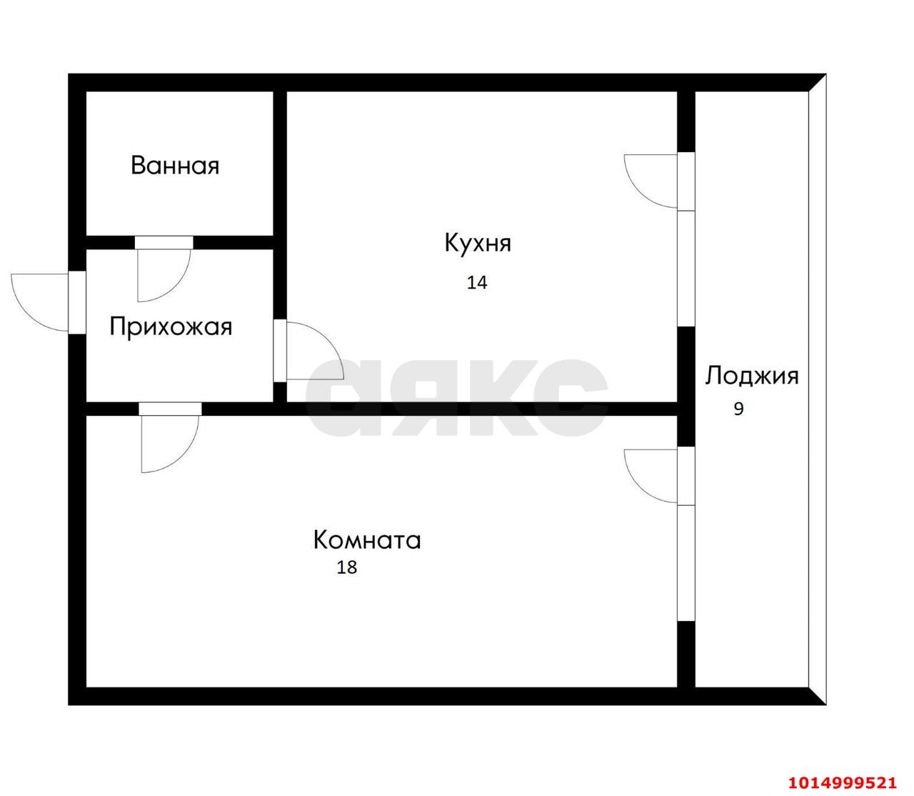 Фото №9: 1-комнатная квартира 42 м² - Российский, Прикубанский внутригородской округ, ул. Измаильская, 10