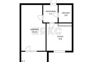 Фото №3: 1-комнатная квартира 36 м² - Краснодар, мкр. жилой комплекс Движение, 