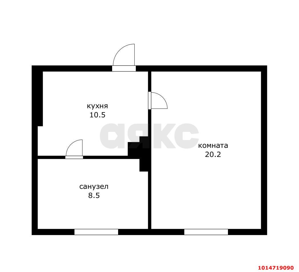 Фото №12: 1-комнатная квартира 40 м² - Краснодар, Славянский, ул. Анапская, 5