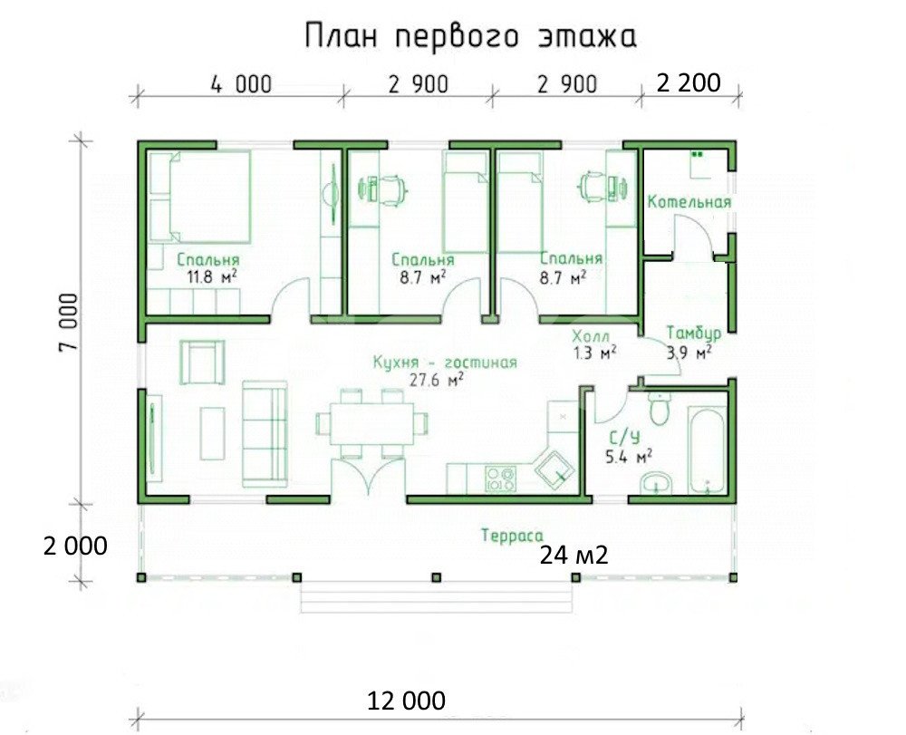 Фото №2: Дом 108 м² + 10 сот. - Большая Кузьминка
