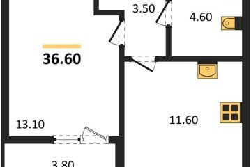 Фото №1: 1-комнатная квартира 36 м² - Краснодар, мкр. Прикубанский внутригородской округ, 