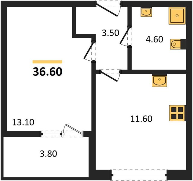 Фото №1: 1-комнатная квартира 36 м² - Краснодар, мкр. Прикубанский внутригородской округ