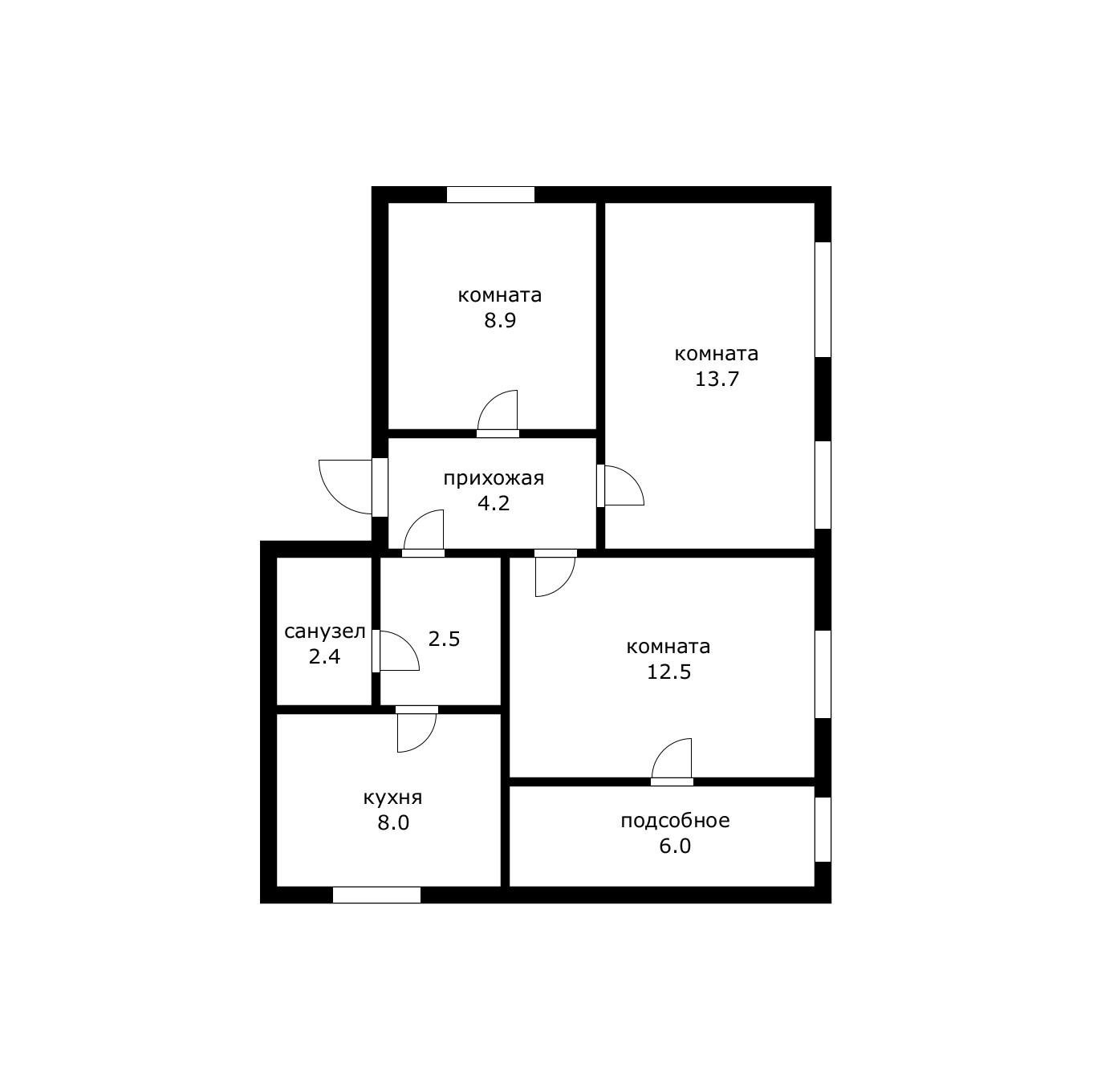 Фото №20: 3-комнатная квартира 57 м² - Краснодар, Карасунский внутригородской округ, мкр. Камвольно-суконный Комбинат, ул. Камвольная, 22