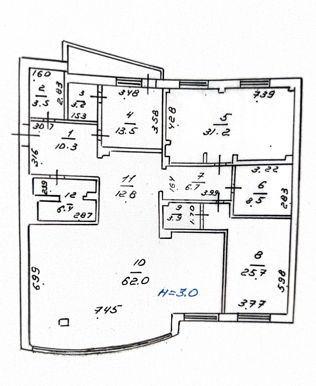 Фото №11: 3-комнатная квартира 195 м² - Мариуполь, Жовтневый, пр-кт Строителей, 108А