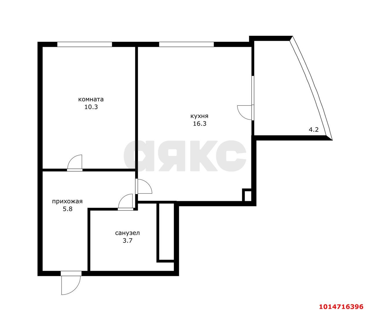 Фото №13: 1-комнатная квартира 40 м² - Краснодар, имени Петра Метальникова, ул. Петра Метальникова, 36
