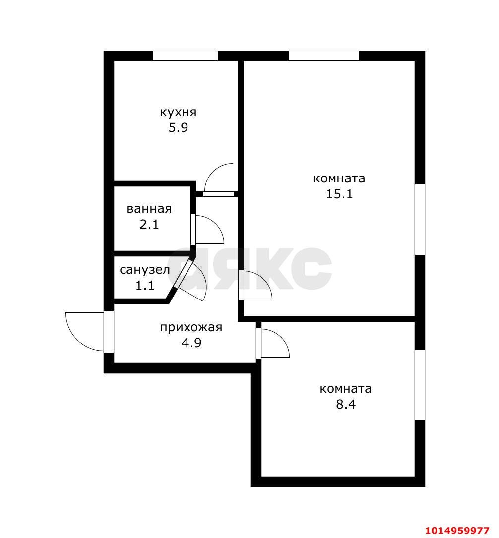Фото №13: 2-комнатная квартира 37 м² - Краснодар, Западный внутригородской округ, ул. Одесская, 21