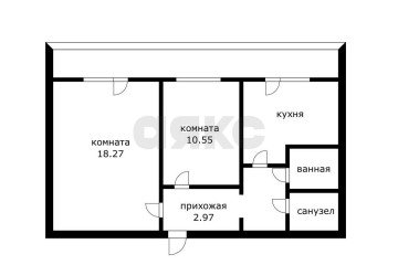 Фото №2: 2-комнатная квартира 50 м² - Краснодар, мкр. Юбилейный, пр-кт Чекистов, 34