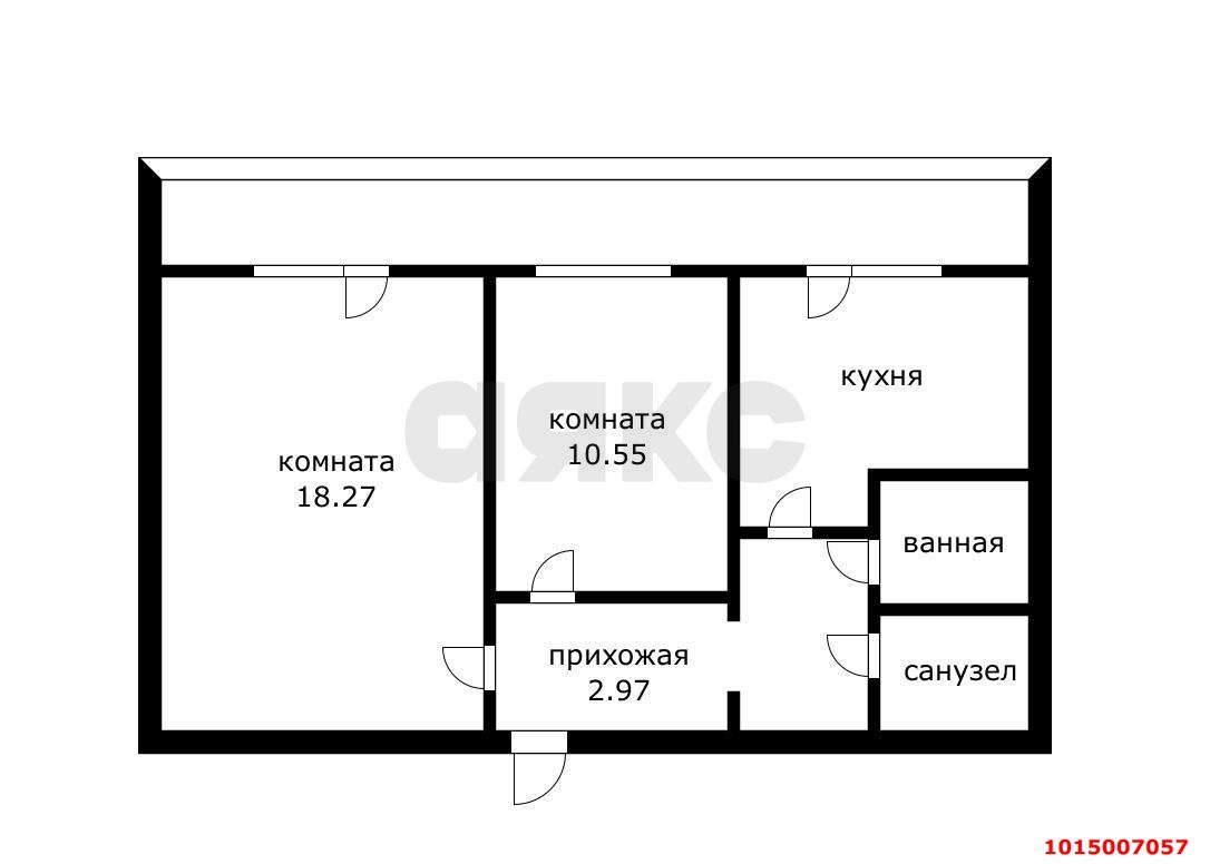 Фото №2: 2-комнатная квартира 50 м² - Краснодар, Юбилейный, пр-кт Чекистов, 34