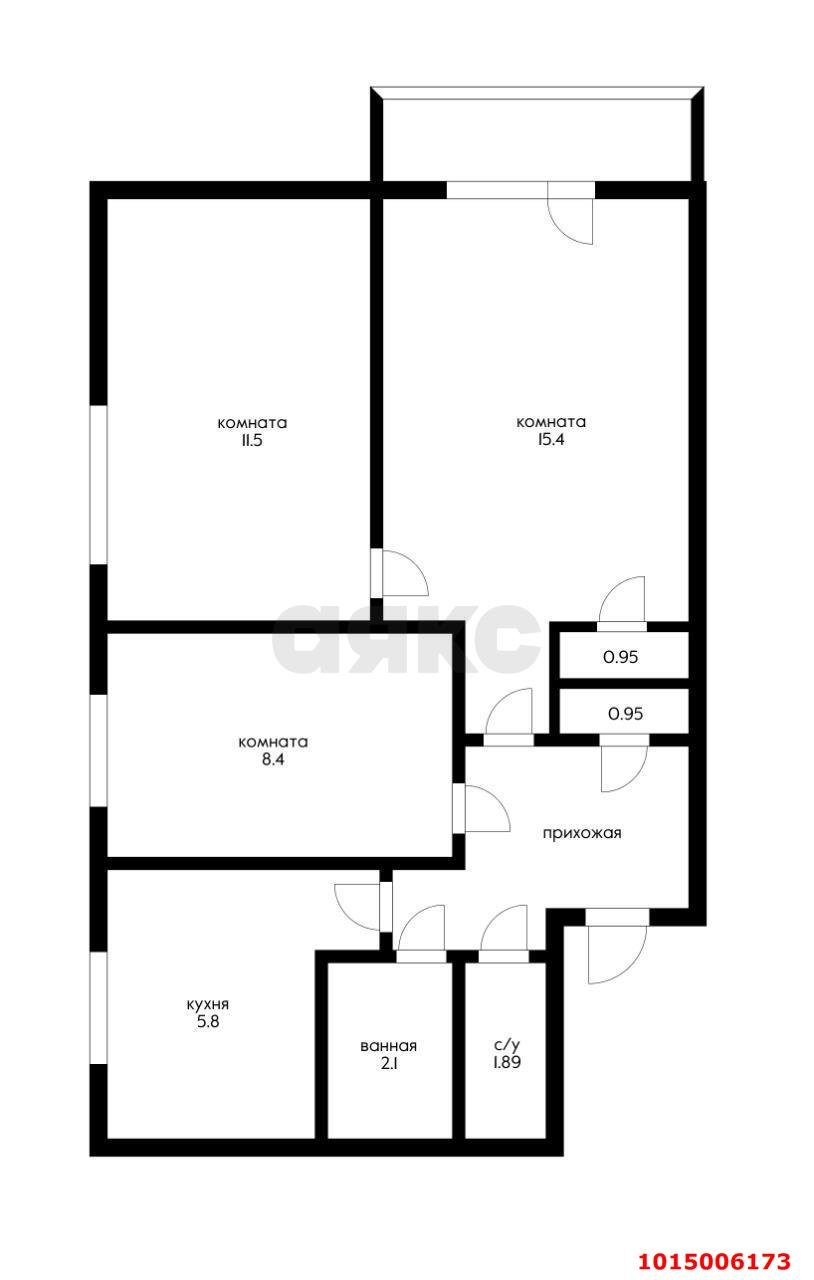 Фото №11: 3-комнатная квартира 55 м² - Краснодар, Славянский, ул. Темрюкская, 73