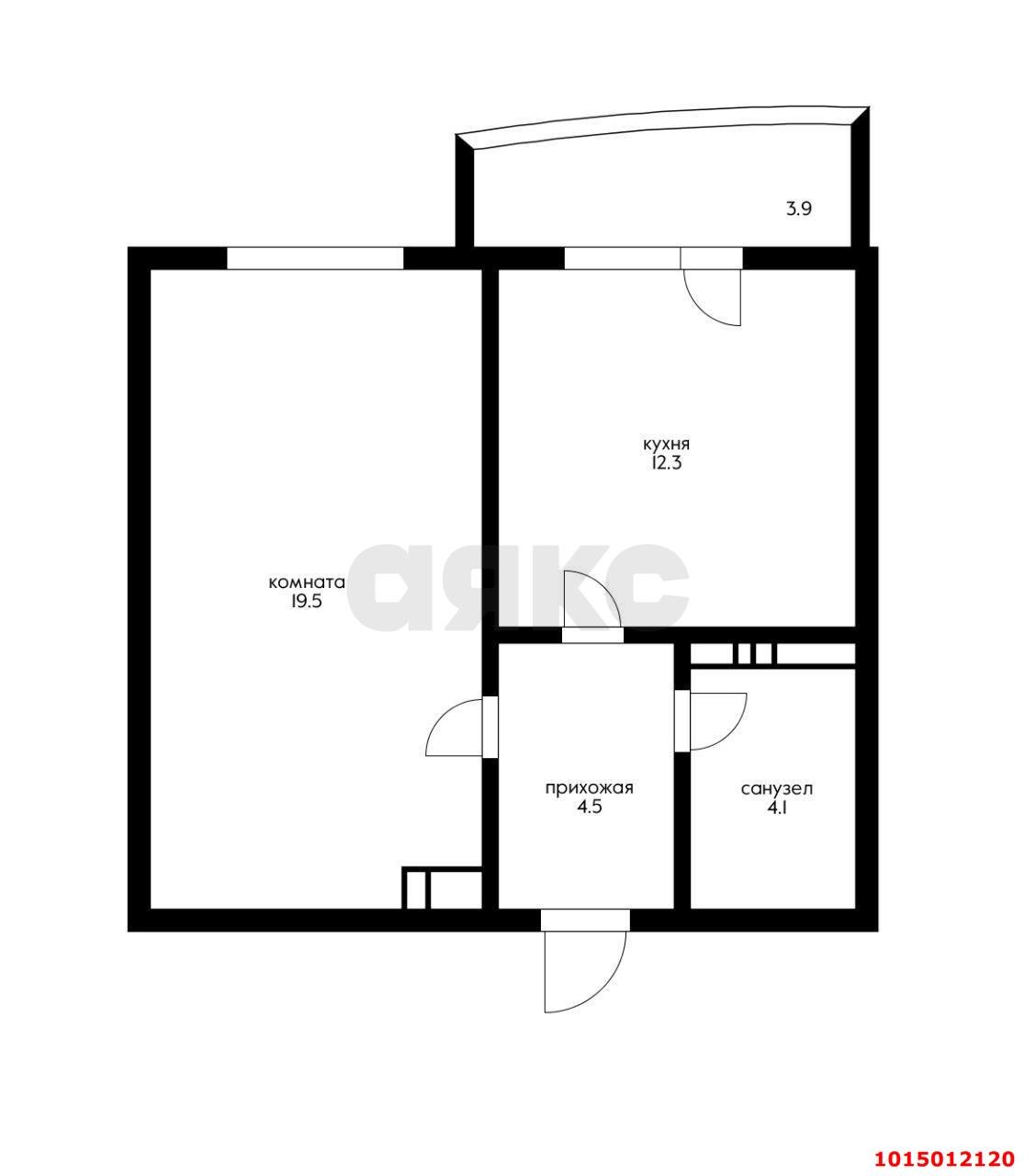 Фото №8: 1-комнатная квартира 45 м² - Краснодар, жилой комплекс Форт Карасун, ул. Сормовская, 204/7