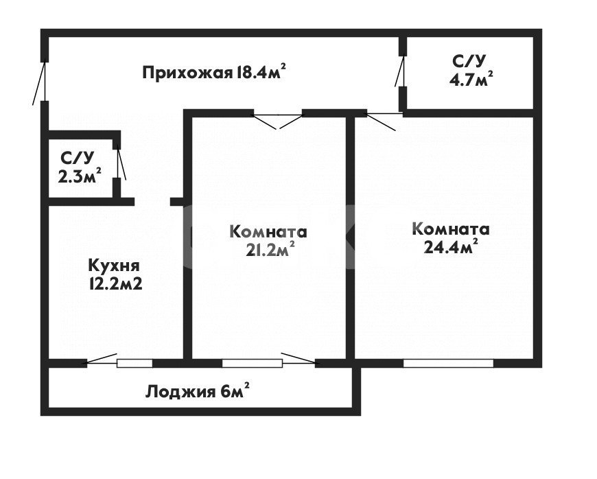 Фото №12: 2-комнатная квартира 83 м² - Геленджик, Толстый Мыс, ул. Полевая, 37