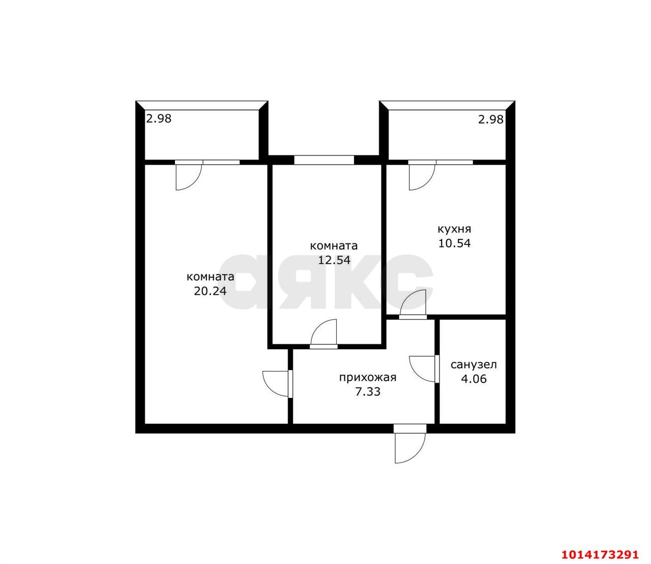 Фото №8: 2-комнатная квартира 56 м² - Краснодар, жилой комплекс Россинский, пр-д 1-й Краснодарский, 2к4
