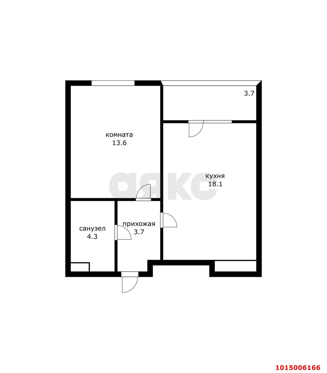 Фото №9: 1-комнатная квартира 43 м² - Краснодар, ЖК Все Свои Вип, Центральный внутригородской округ, Табачная Фабрика, мкр. жилой комплекс Все Свои, ул. Колхозная, 5/2