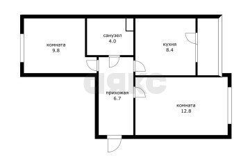Фото №3: 2-комнатная квартира 41 м² - Берёзовый, мкр. жилой комплекс Прогресс, ул. имени Туполева А.Н., 2