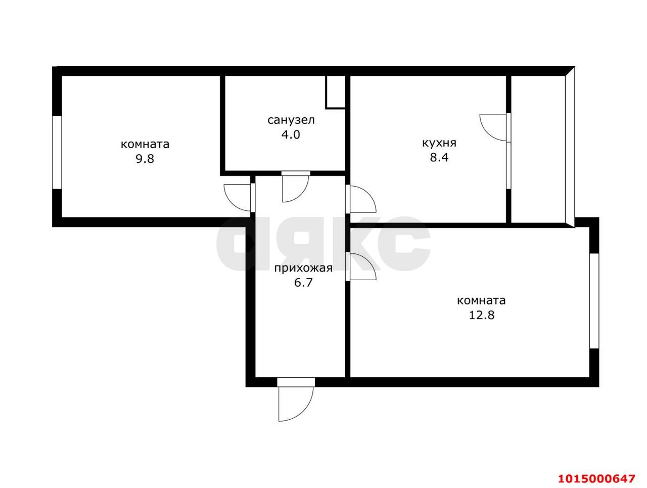 Фото №3: 2-комнатная квартира 44 м² - Берёзовый, жилой комплекс Прогресс, ул. имени Туполева А.Н., 2