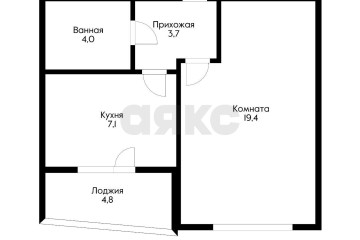 Фото №3: 1-комнатная квартира 38 м² - Краснодар, мкр. Прикубанский внутригородской округ, пр-д 1-й Сахалинский, 1