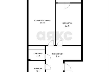 Фото №4: 1-комнатная квартира 42 м² - Краснодар, мкр. Славянский, ул. Заполярная, 37к1