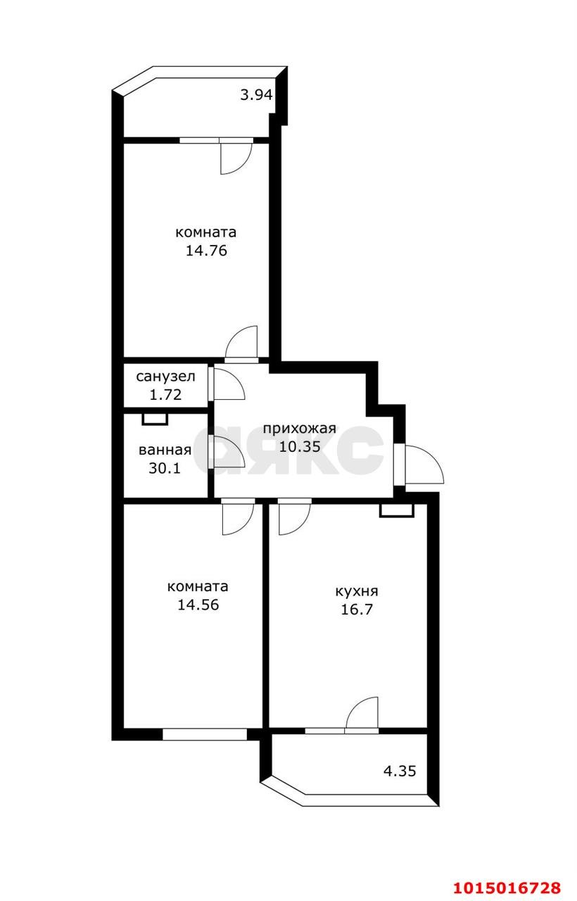 Фото №15: 2-комнатная квартира 65 м² - Краснодар, Достояние, ул. Конгрессная, 27