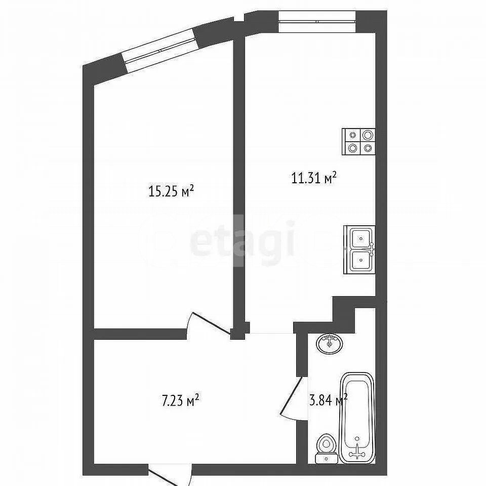 Фото №11: 1-комнатная квартира 39 м² - Ростов-на-Дону, жилой комплекс Донская Слобода, ул. Привокзальная, 3/1