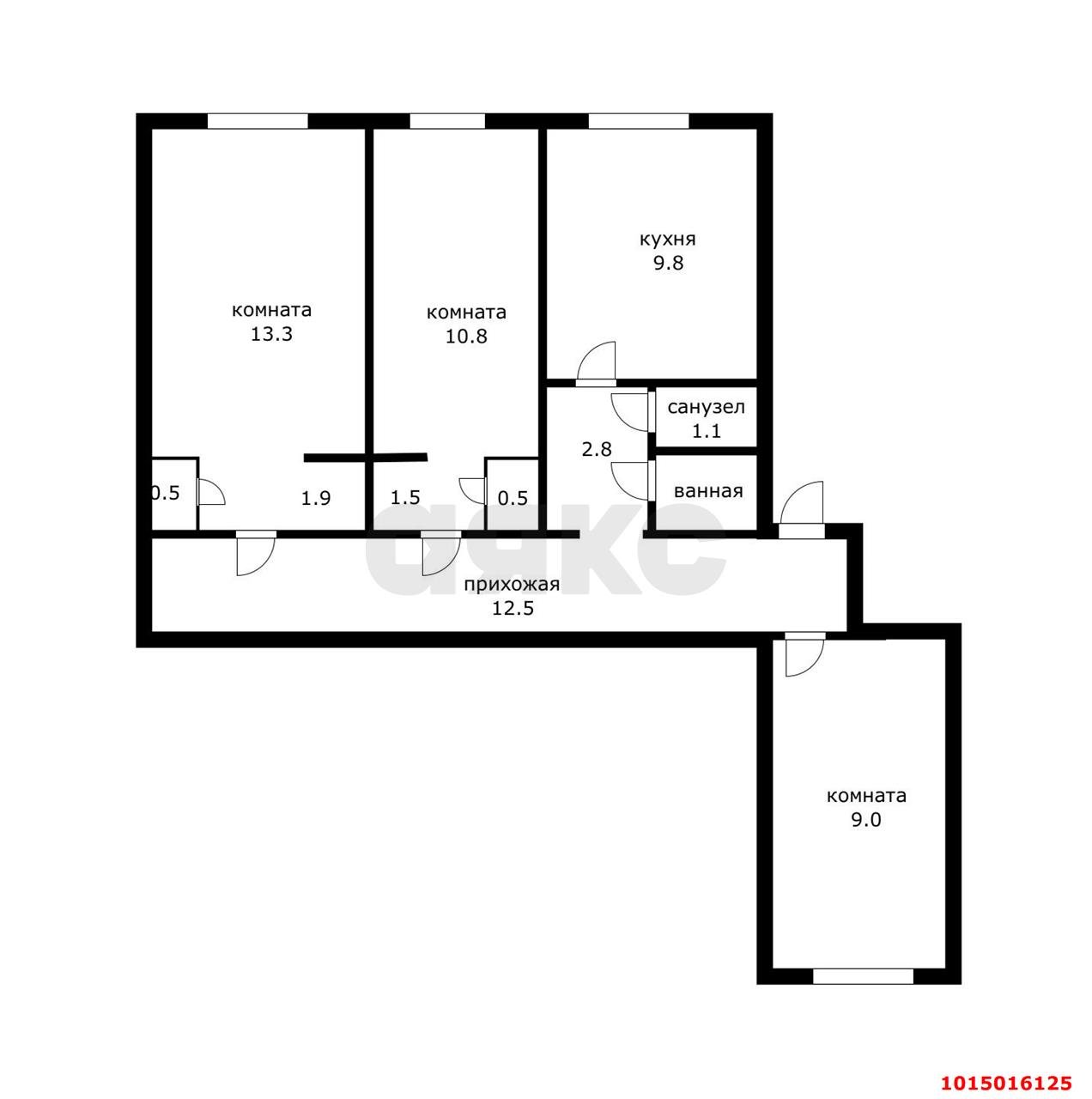 Фото №9: 3-комнатная квартира 64 м² - Краснодар, Дубинка, ул. Ставропольская, 5
