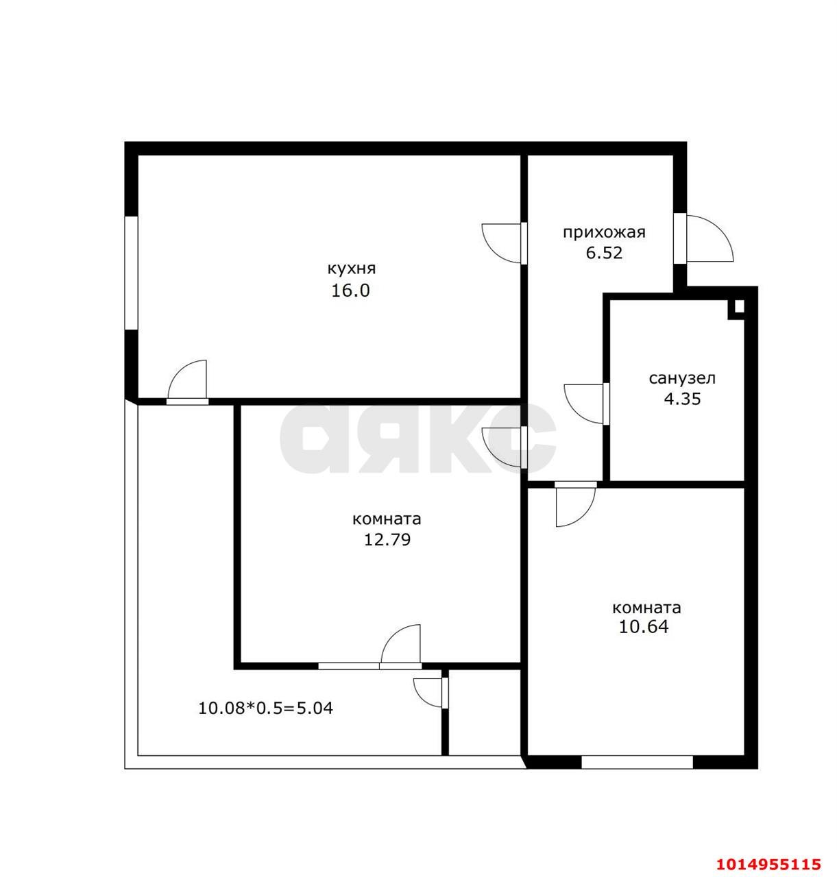 Фото №1: 2-комнатная квартира 50 м² - Краснодар, жилой комплекс Мой Город, ул. Западный Обход, 39