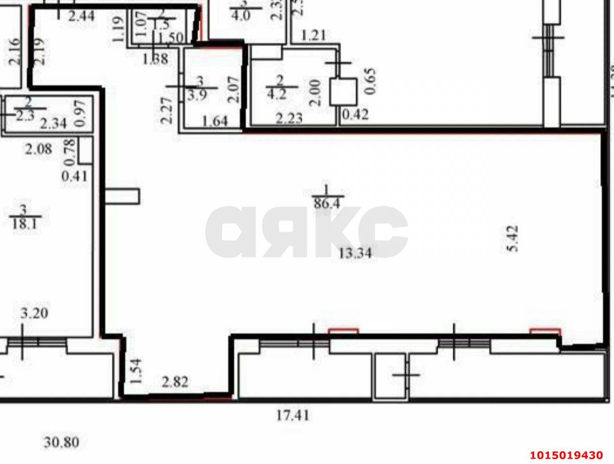 Фото №25: 2-комнатная квартира 100 м² - Краснодар, Центральный внутригородской округ, Завод Измерительных Приборов, мкр. ЖК Сказка, ул. имени 40-летия Победы, 15