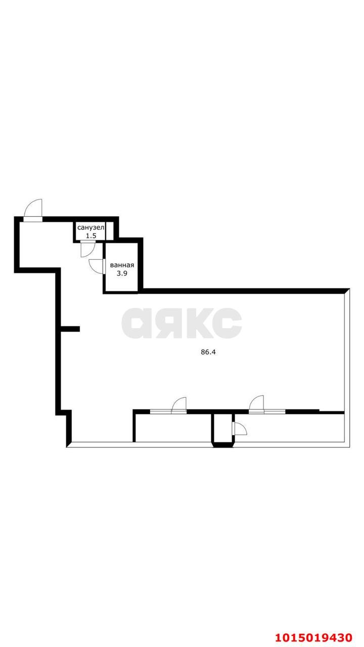Фото №16: 2-комнатная квартира 100 м² - Краснодар, ЖК Сказка, ул. имени 40-летия Победы, 15