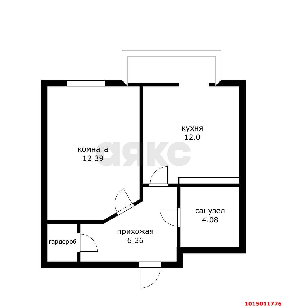 Фото №7: 1-комнатная квартира 35 м² - Краснодар, Светлоград, ул. Красных Партизан, 1/4к3
