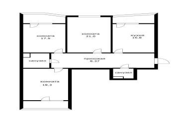 Фото №4: 3-комнатная квартира 102 м² - Краснодар, мкр. Центральный, ул. Береговая, 2к2