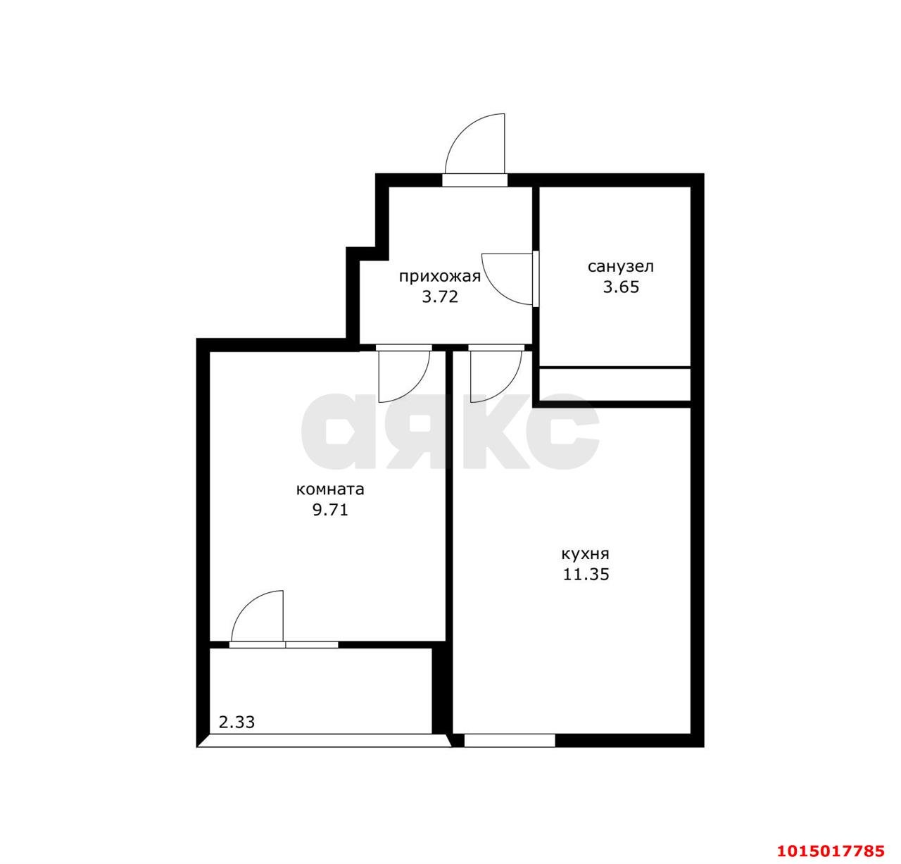 Фото №15: 1-комнатная квартира 30 м² - Краснодар, ЖК Рекорд, ул. Новороссийская, 90/2к1