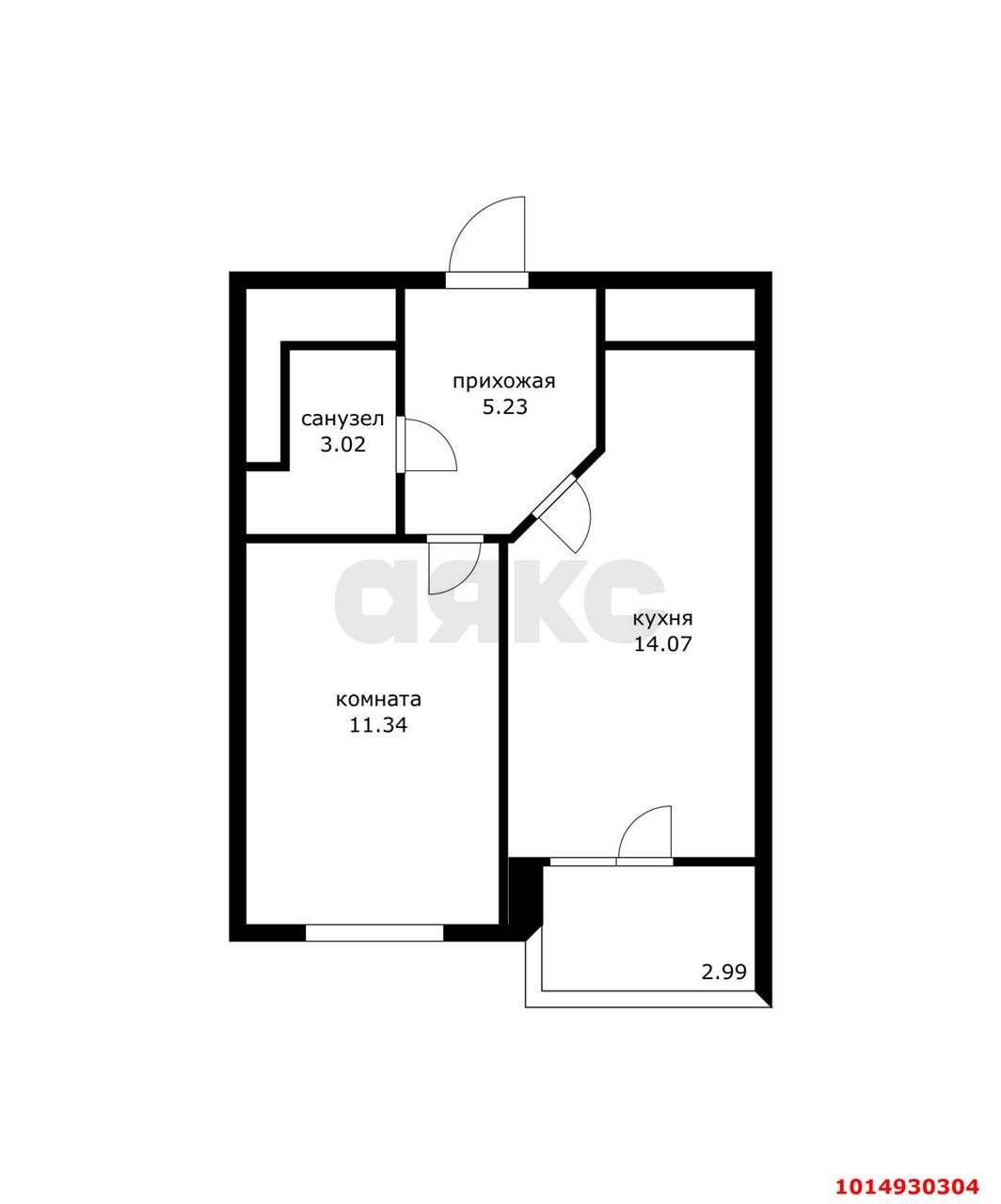Фото №17: 1-комнатная квартира 34 м² - Краснодар, Пашковский, мкр. Карасунский внутригородской округ, ул. Бородинская, 156/2