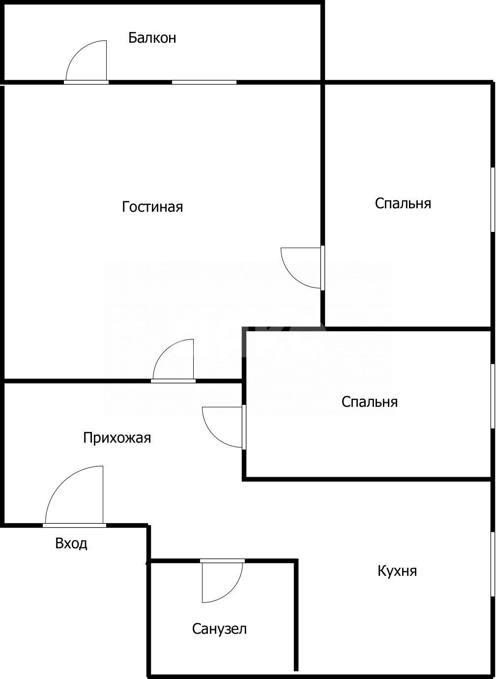 Фото №17: 3-комнатная квартира 49 м² - Майкоп, квартал Маяк, ул. Карла Маркса, 2