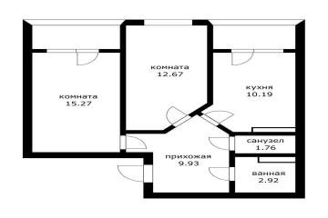 Фото №4: 2-комнатная квартира 53 м² - Краснодар, мкр. Губернский, ул. Боспорская, 8